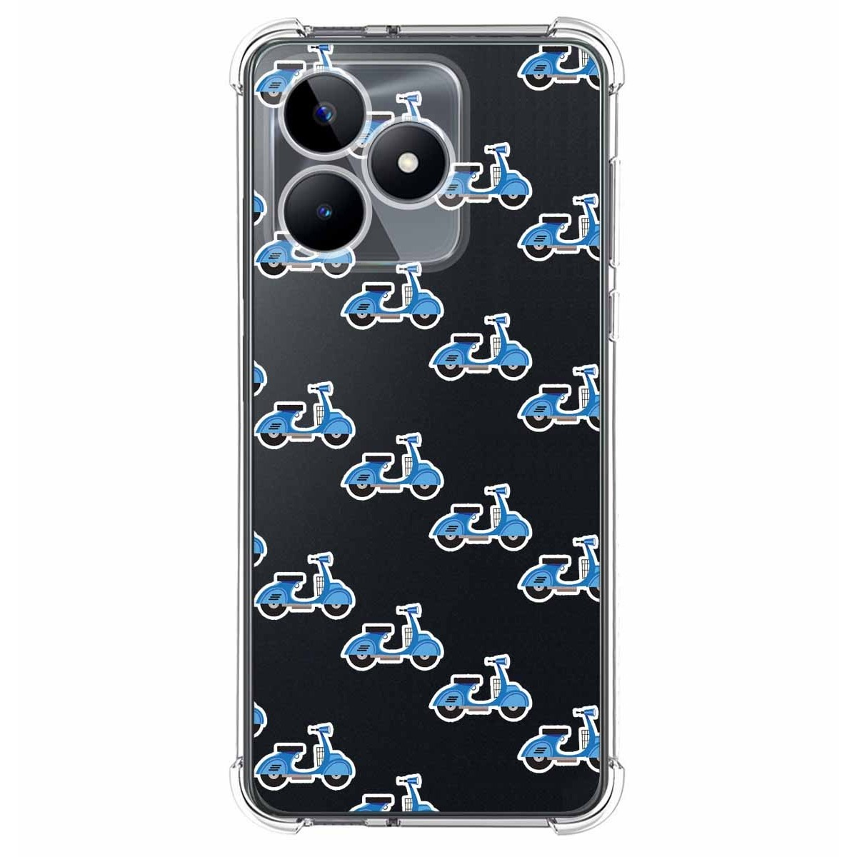 Funda Silicona Antigolpes para Realme C53 diseño Scooter Dibujos