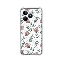 Funda Silicona Antigolpes para Realme C53 diseño Flores 01 Dibujos