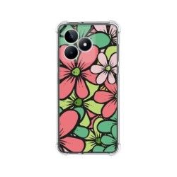 Funda Silicona Antigolpes para Realme C53 diseño Flores 02 Dibujos