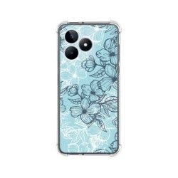 Funda Silicona Antigolpes para Realme C53 diseño Flores 03 Dibujos