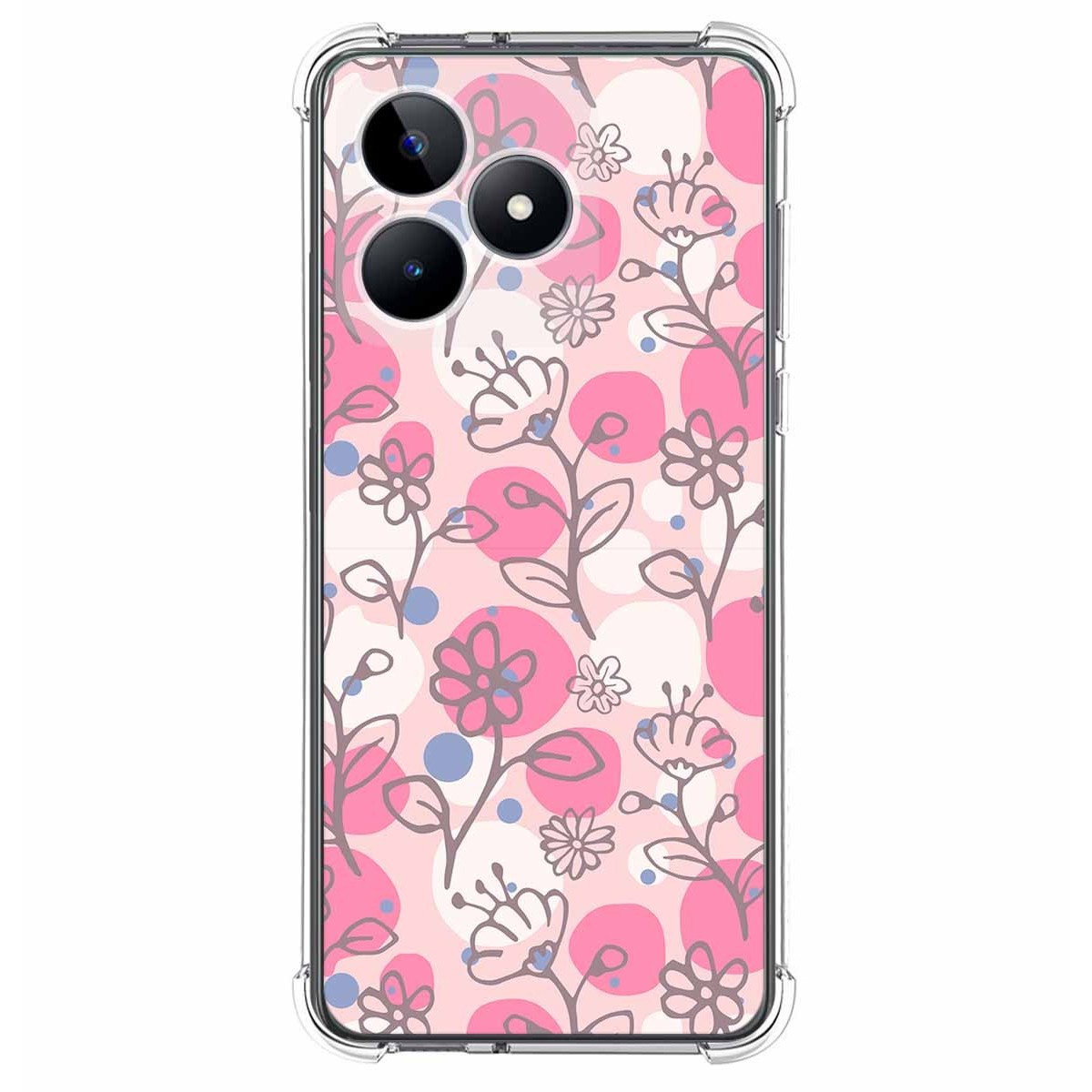 Funda Silicona Antigolpes para Realme C53 diseño Flores 07 Dibujos