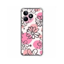 Funda Silicona Antigolpes para Realme C53 diseño Flores 09 Dibujos
