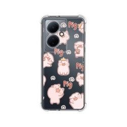 Funda Silicona Antigolpes para Vivo V29 Lite 5G diseño Cerdos Dibujos