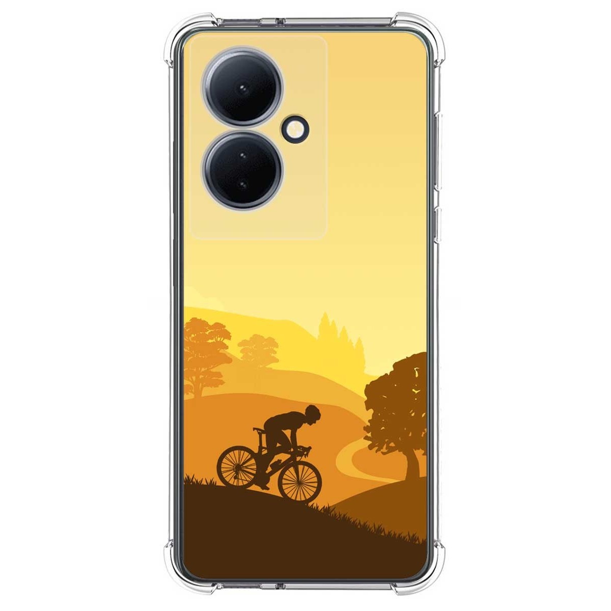 Funda Silicona Antigolpes para Vivo V29 Lite 5G diseño Ciclista Dibujos
