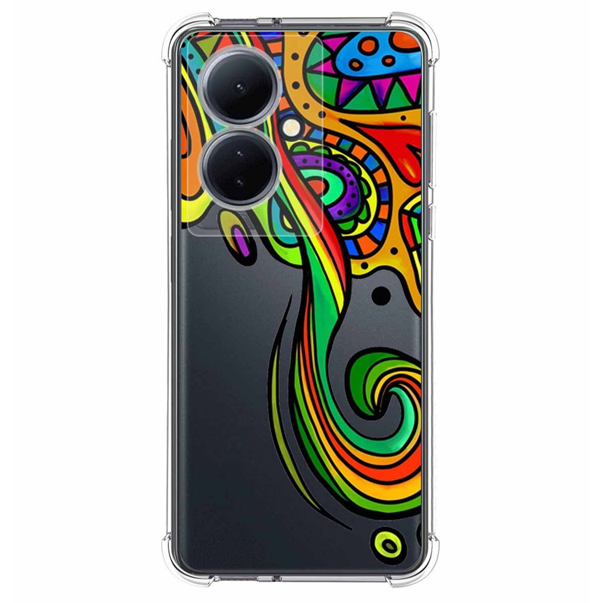 Funda Silicona Antigolpes para Vivo V29 Lite 5G diseño Colores Dibujos