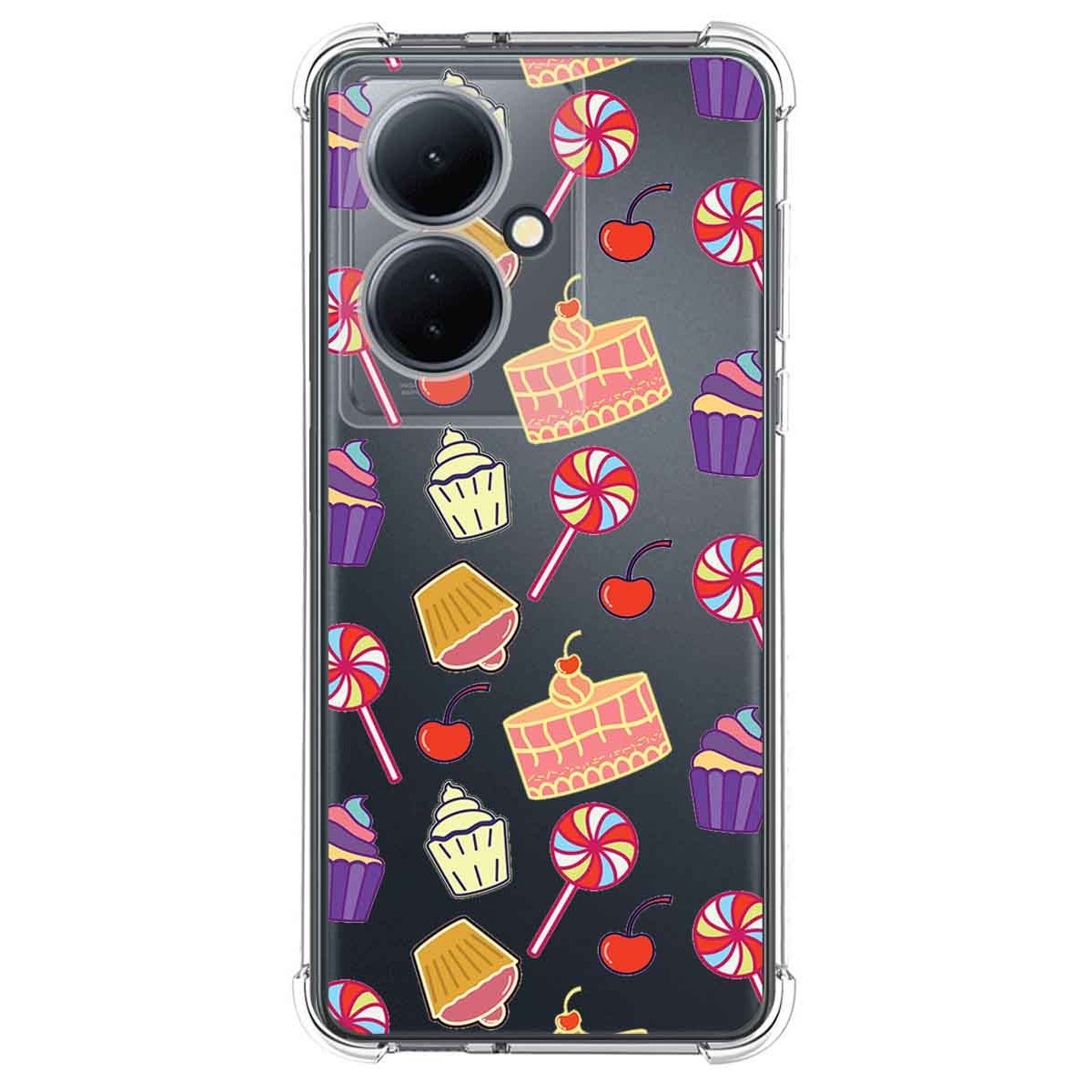 Funda Silicona Antigolpes para Vivo V29 Lite 5G diseño Dulces 01 Dibujos
