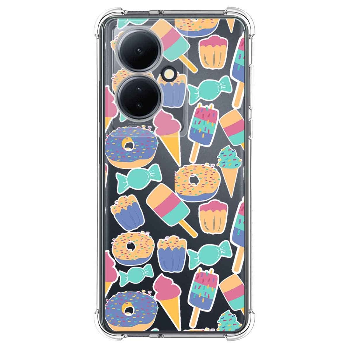 Funda Silicona Antigolpes para Vivo V29 Lite 5G diseño Dulces 02 Dibujos