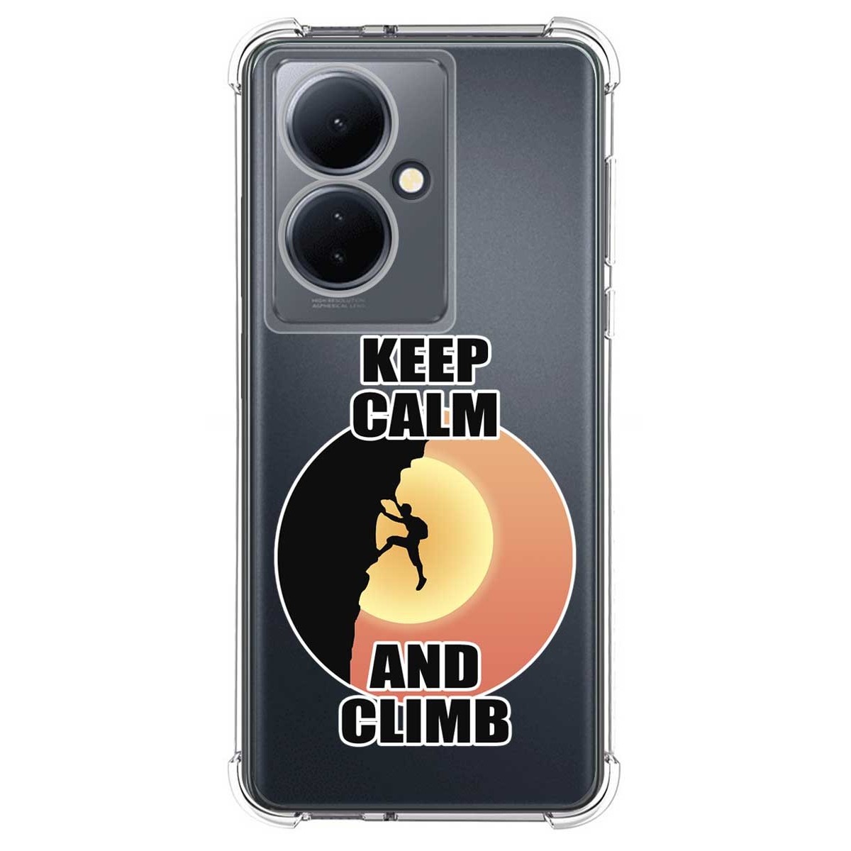 Funda Silicona Antigolpes para Vivo V29 Lite 5G diseño Hombre Escalada Dibujos