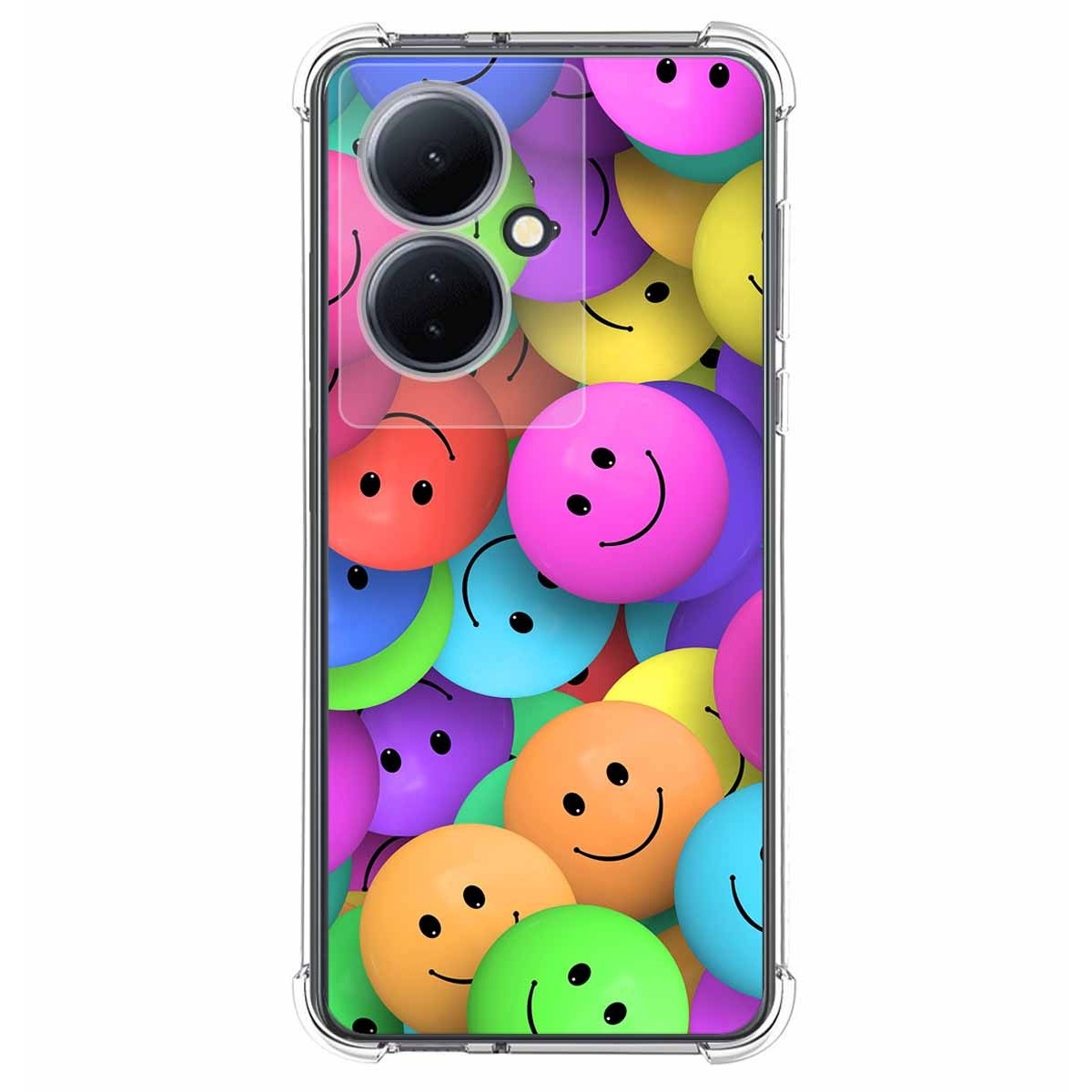 Funda Silicona Antigolpes para Vivo V29 Lite 5G diseño Smile Dibujos
