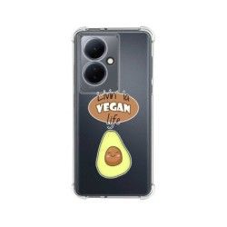 Funda Silicona Antigolpes para Vivo V29 Lite 5G diseño Vegan Life Dibujos