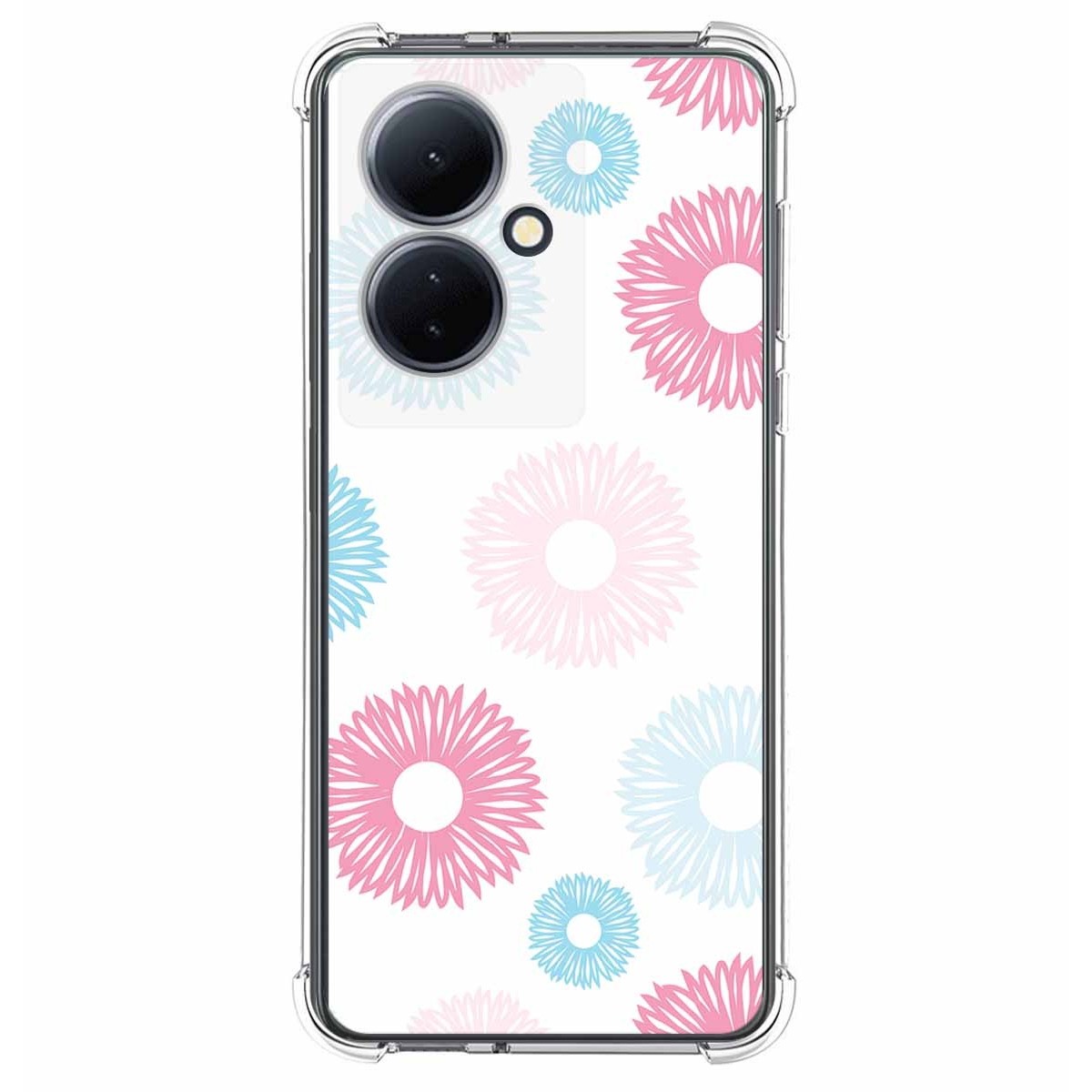 Funda Silicona Antigolpes para Vivo V29 Lite 5G diseño Flores 06 Dibujos