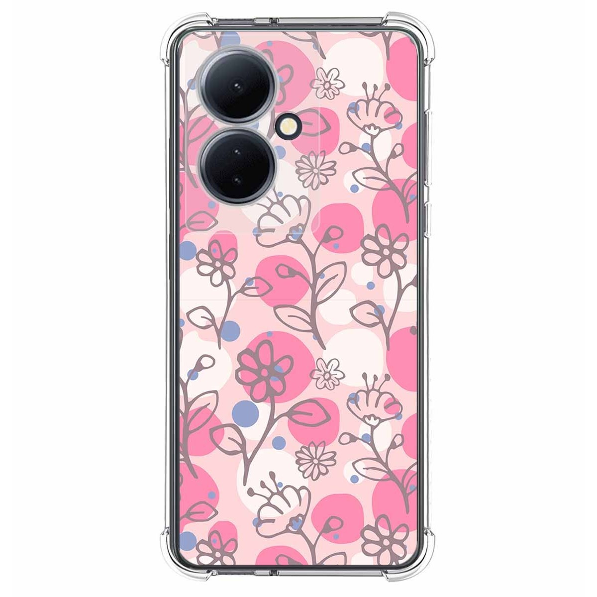 Funda Silicona Antigolpes para Vivo V29 Lite 5G diseño Flores 07 Dibujos