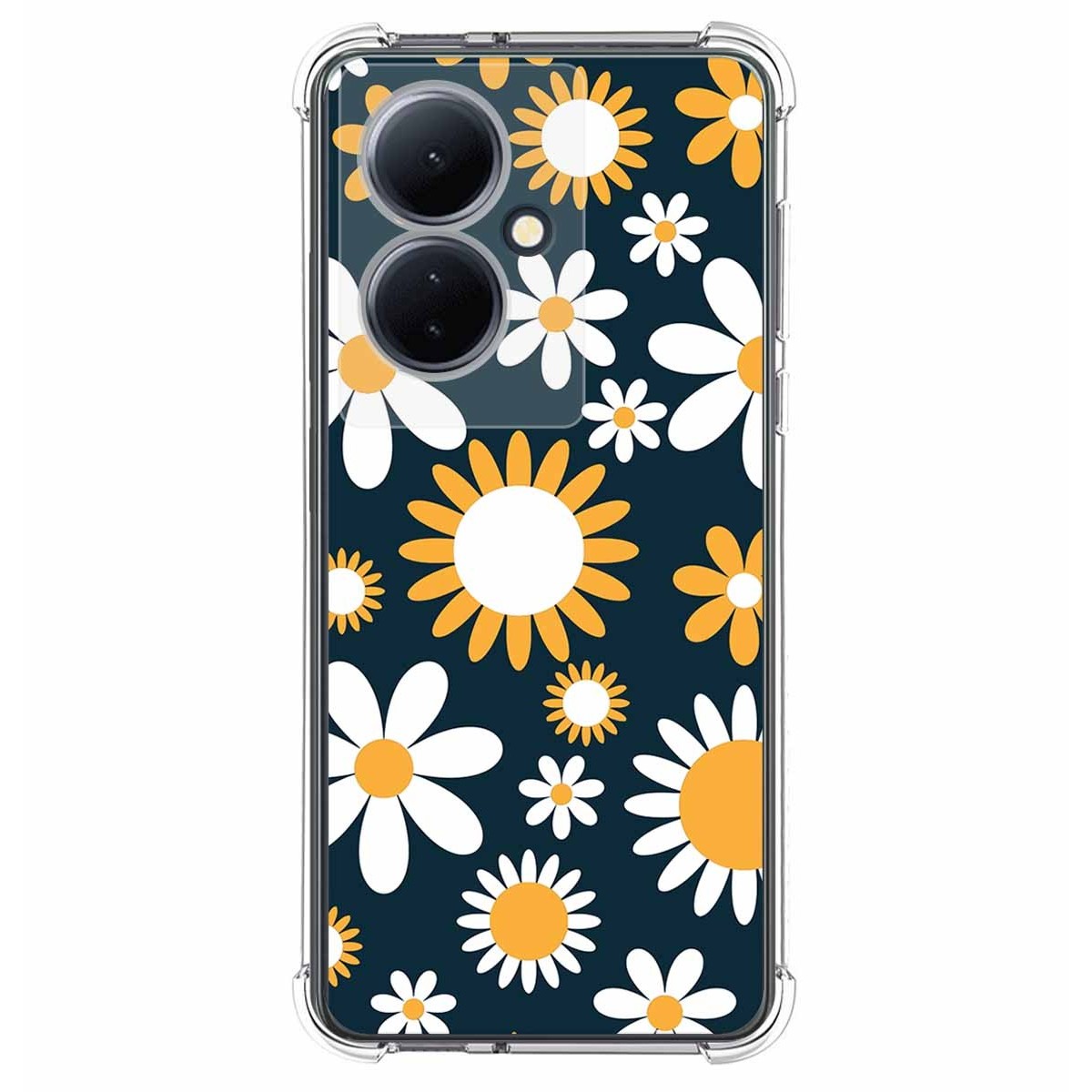 Funda Silicona Antigolpes para Vivo V29 Lite 5G diseño Flores 08 Dibujos