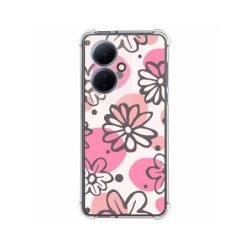 Funda Silicona Antigolpes para Vivo V29 Lite 5G diseño Flores 09 Dibujos