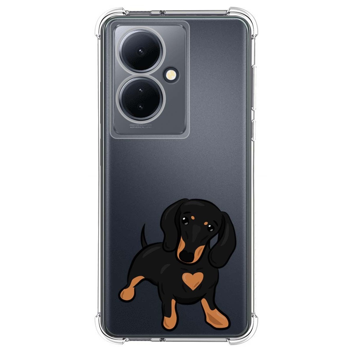 Funda Silicona Antigolpes para Vivo V29 Lite 5G diseño Perros 04 Dibujos
