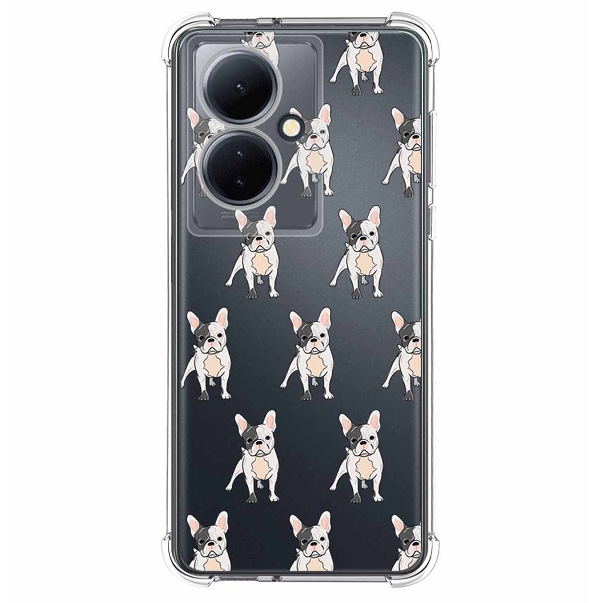 Funda Silicona Antigolpes para Vivo V29 Lite 5G diseño Perros 12 Dibujos