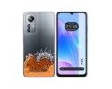 Funda Silicona Transparente para Blackview A85 diseño Bufalo Dibujos