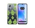 Funda Silicona Transparente para Blackview A85 diseño Cactus Dibujos