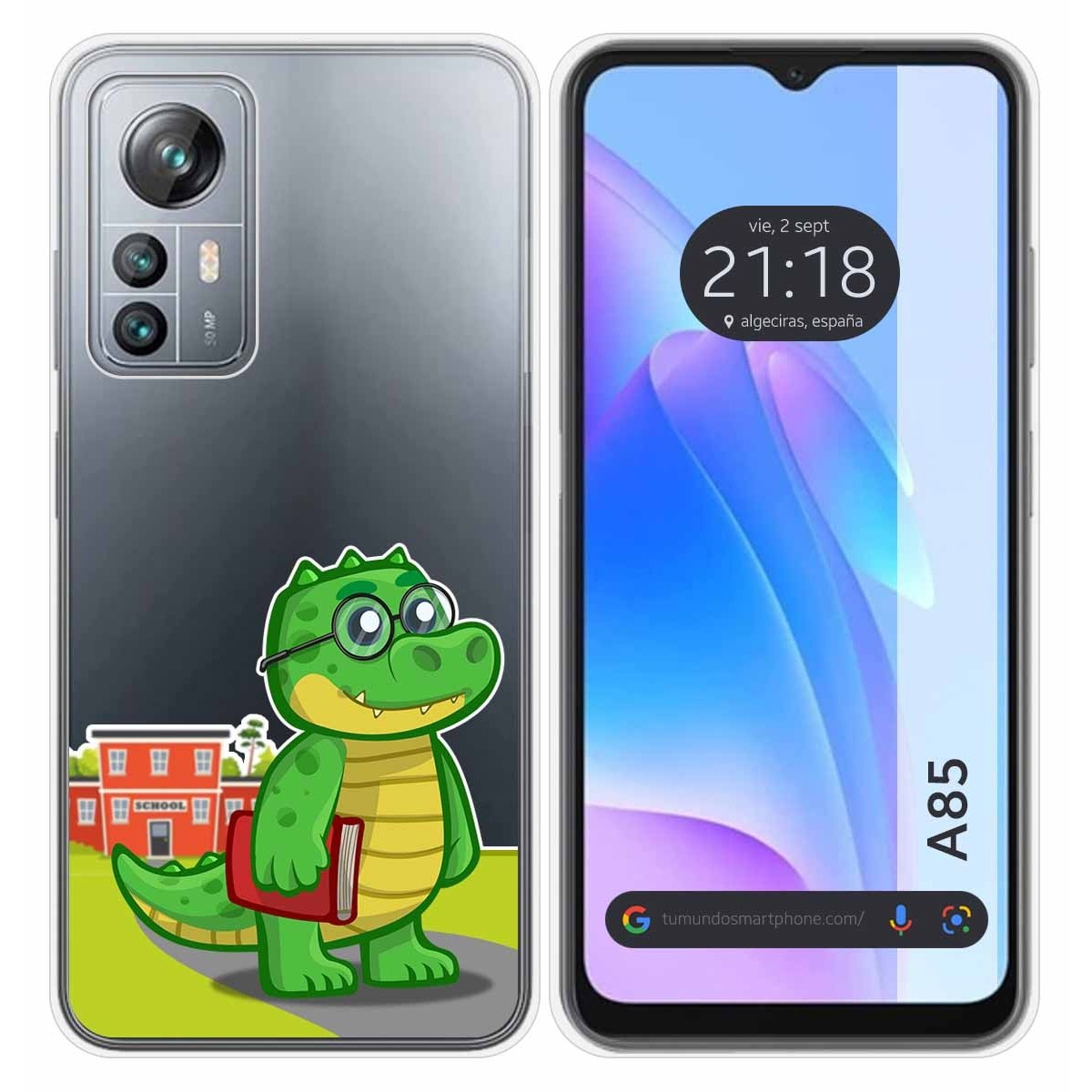 Funda Silicona Transparente para Blackview A85 diseño Coco Dibujos