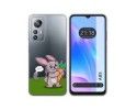 Funda Silicona Transparente para Blackview A85 diseño Conejo Dibujos