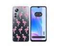 Funda Silicona Transparente para Blackview A85 diseño Flamenco Dibujos