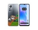 Funda Silicona Transparente para Blackview A85 diseño Panda Dibujos
