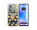 Funda Silicona Transparente para Blackview A85 diseño Piña Dibujos