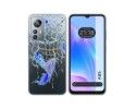 Funda Silicona Transparente para Blackview A85 diseño Plumas Dibujos