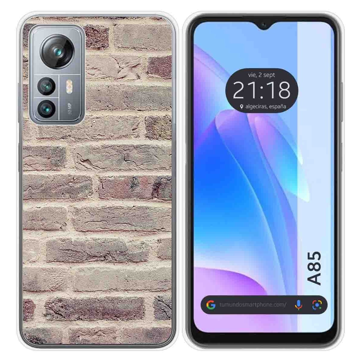 Funda Silicona para Blackview A85 diseño Ladrillo 01 Dibujos