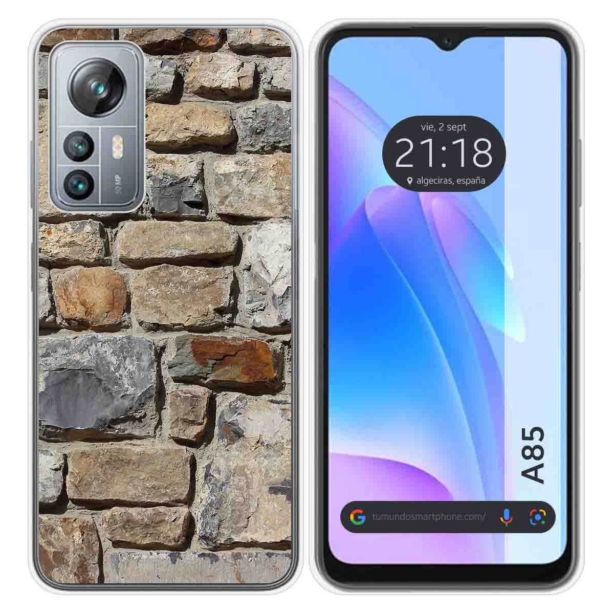 Funda Silicona para Blackview A85 diseño Ladrillo 03 Dibujos