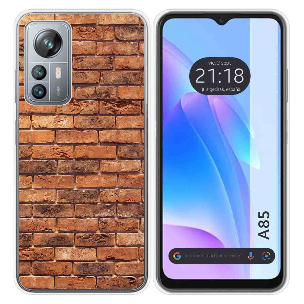 Funda Silicona para Blackview A85 diseño Ladrillo 04 Dibujos