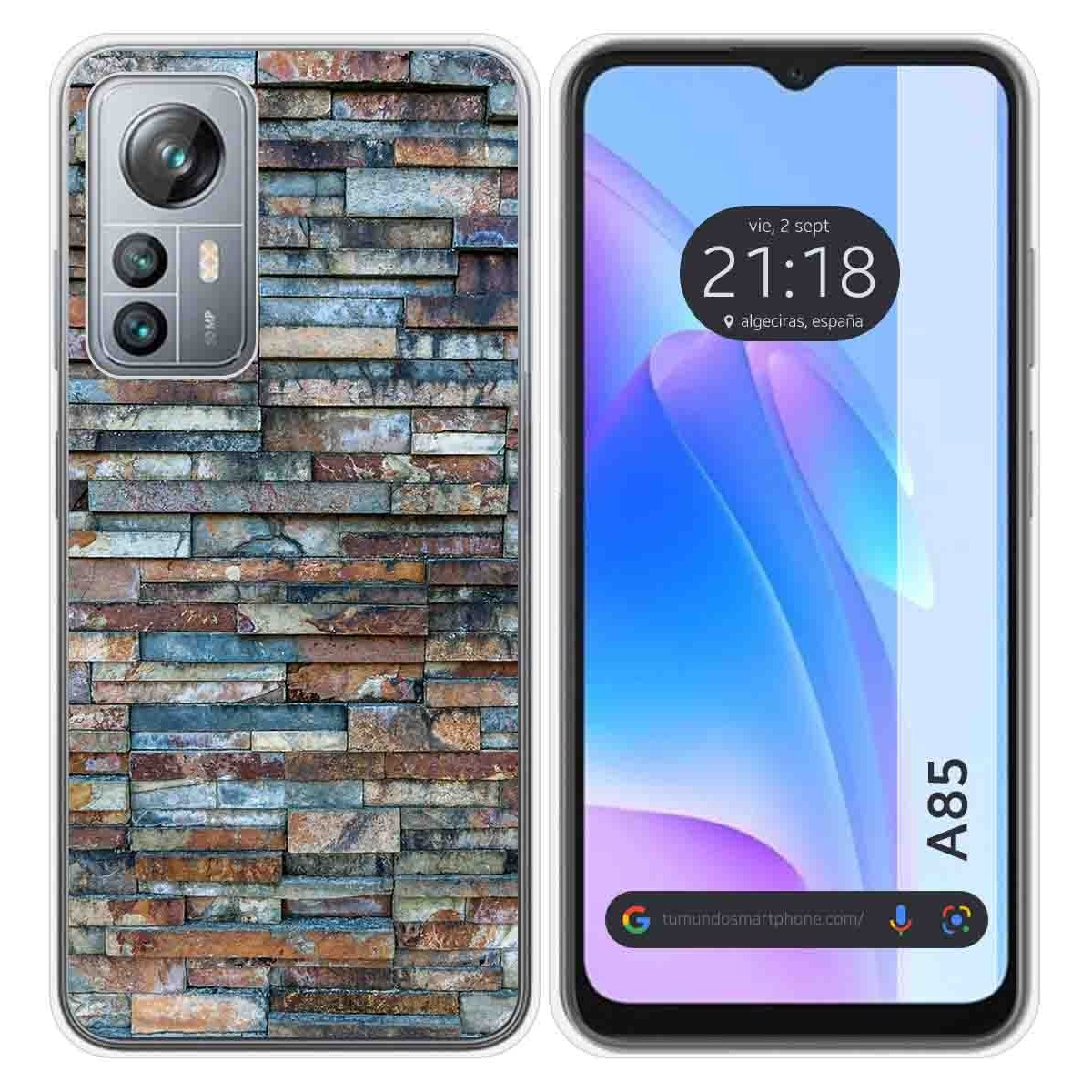 Funda Silicona para Blackview A85 diseño Ladrillo 05 Dibujos