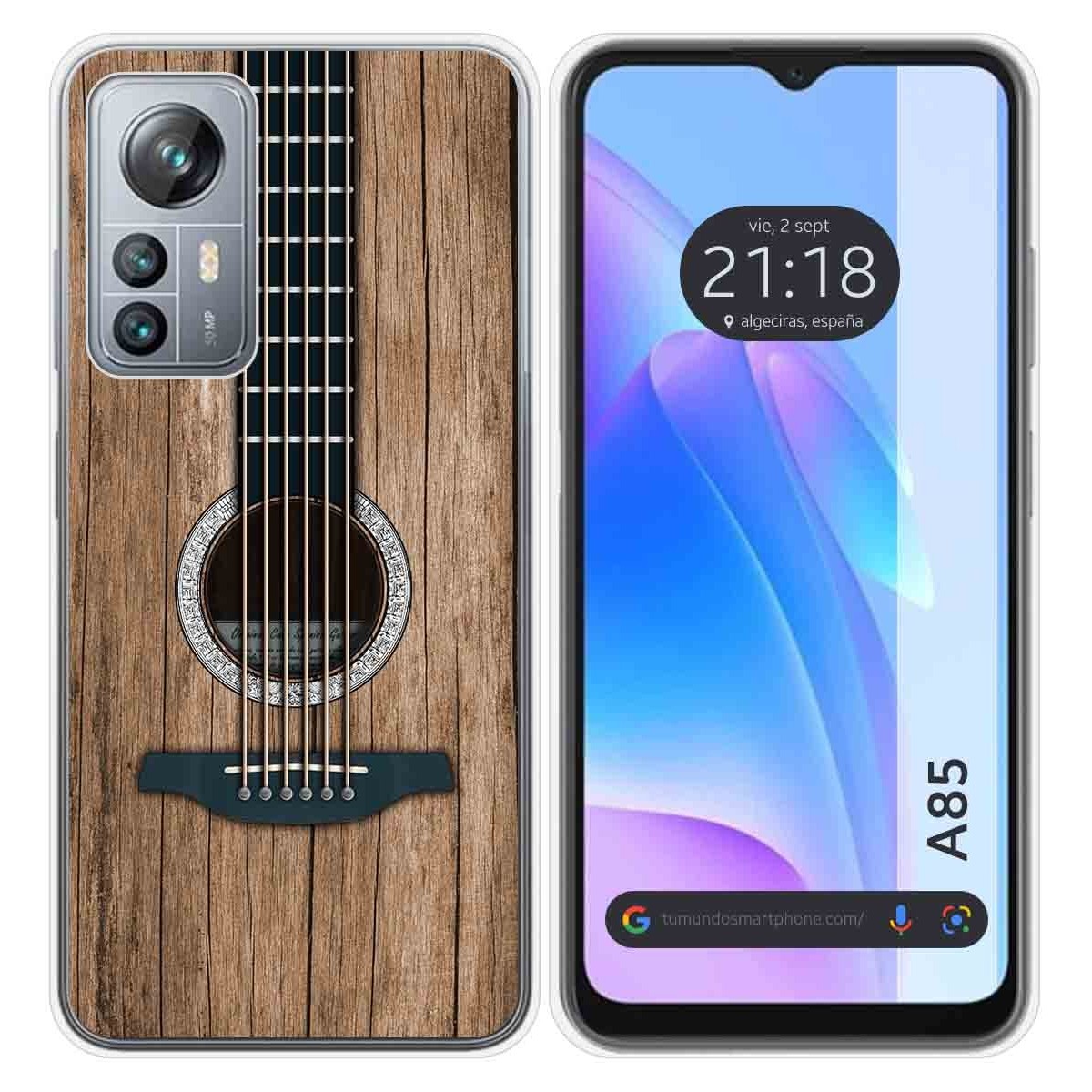 Funda Silicona para Blackview A85 diseño Madera 11 Dibujos