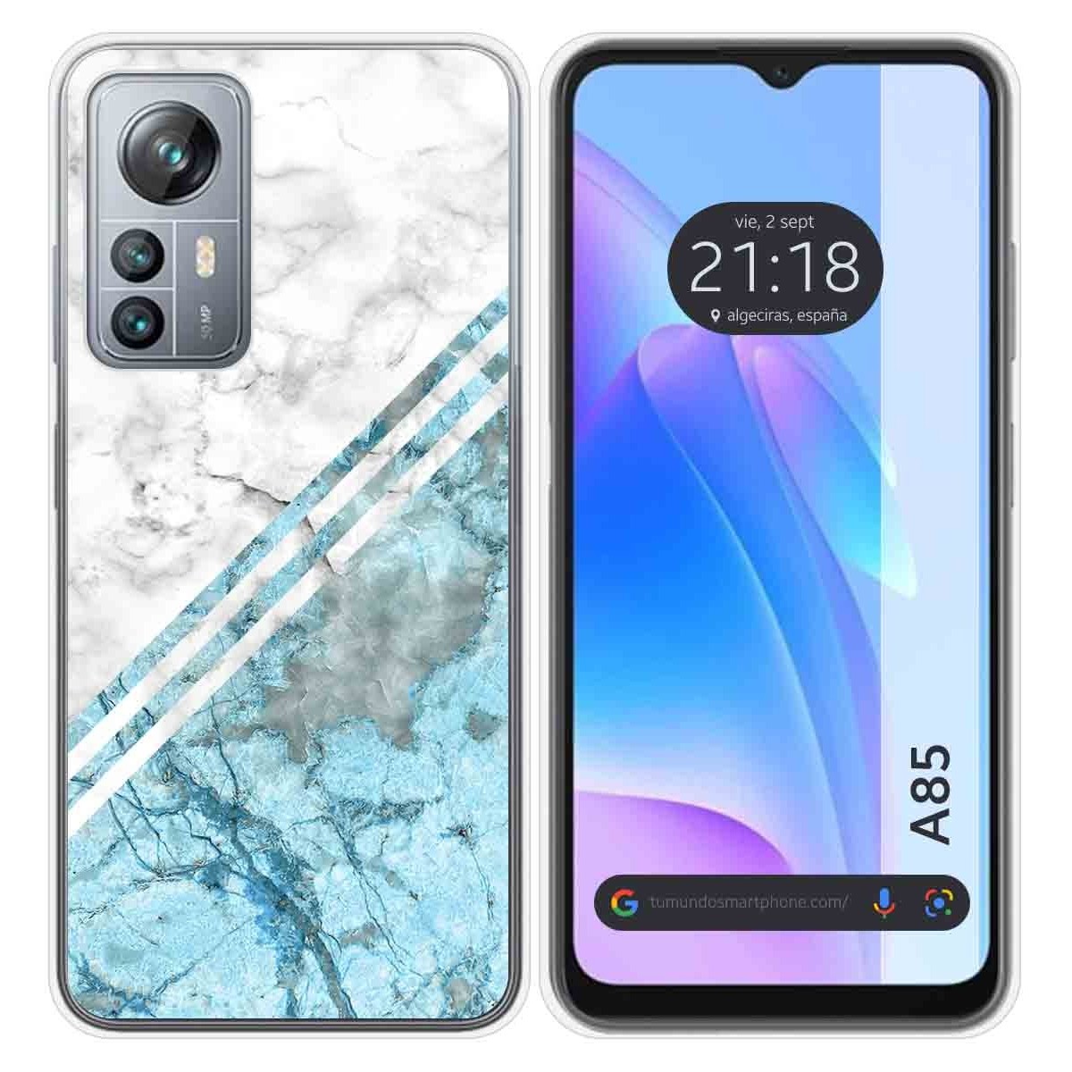 Funda Silicona para Blackview A85 diseño Mármol 02 Dibujos
