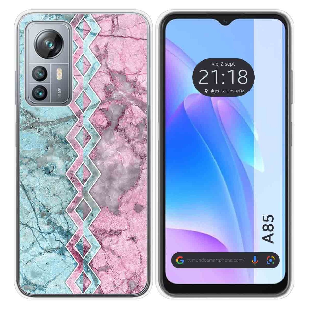 Funda Silicona para Blackview A85 diseño Mármol 08 Dibujos