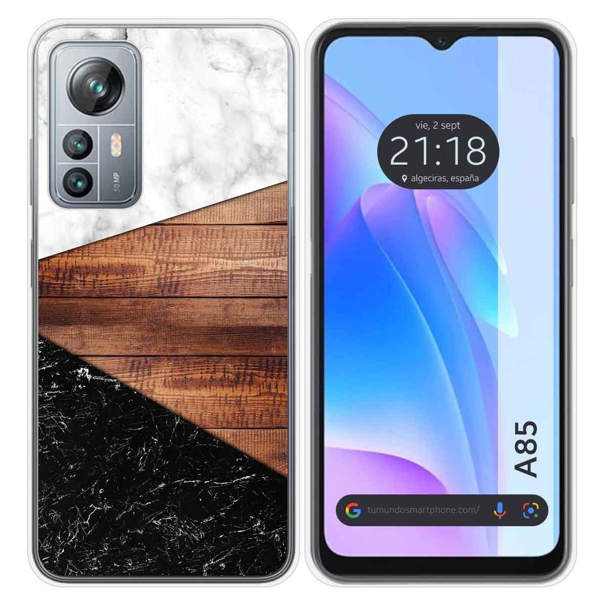 Funda Silicona para Blackview A85 diseño Mármol 11 Dibujos
