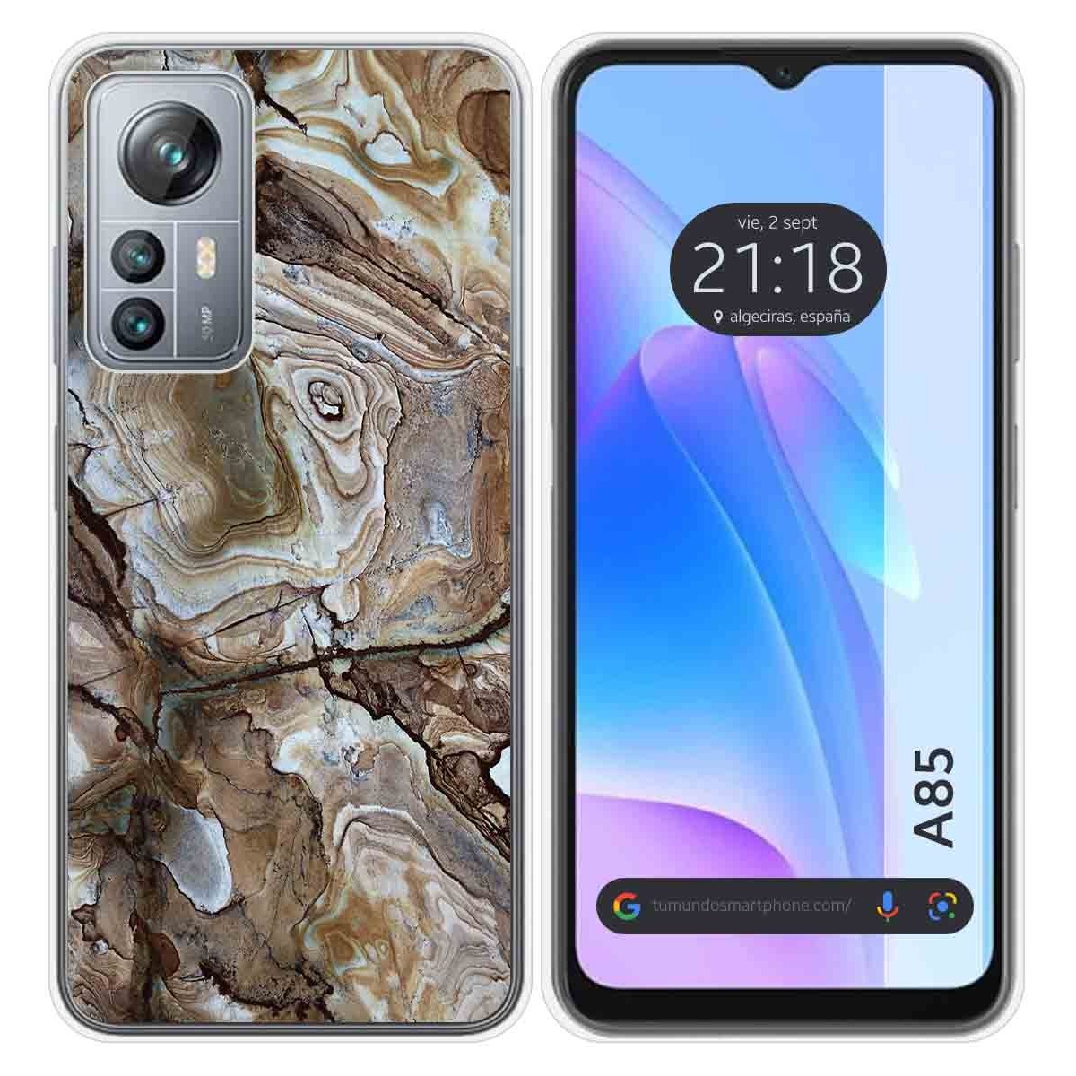 Funda Silicona para Blackview A85 diseño Mármol 14 Dibujos