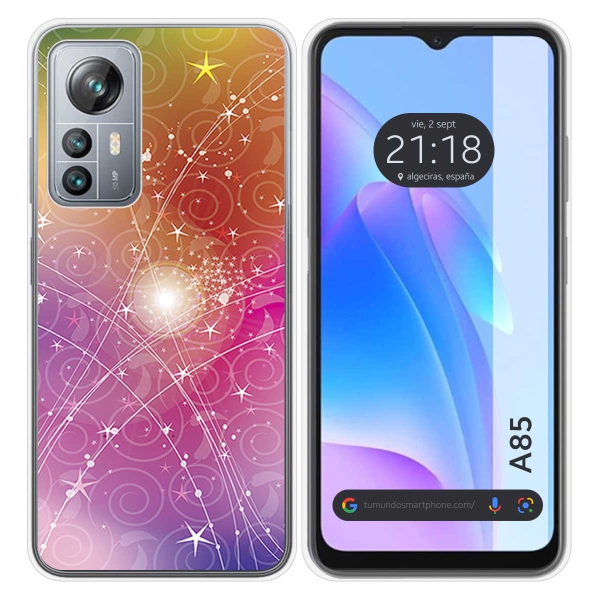 Funda Silicona para Blackview A85 diseño Abstracto Dibujos