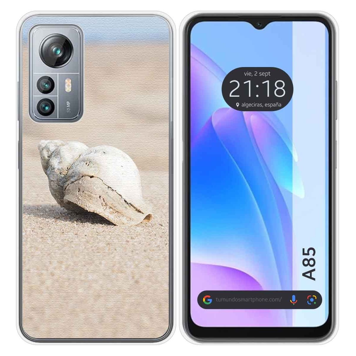 Funda Silicona para Blackview A85 diseño Concha Dibujos