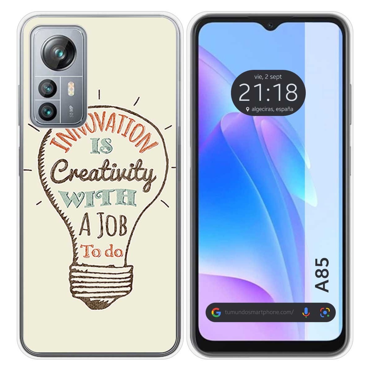 Funda Silicona para Blackview A85 diseño Creativity Dibujos