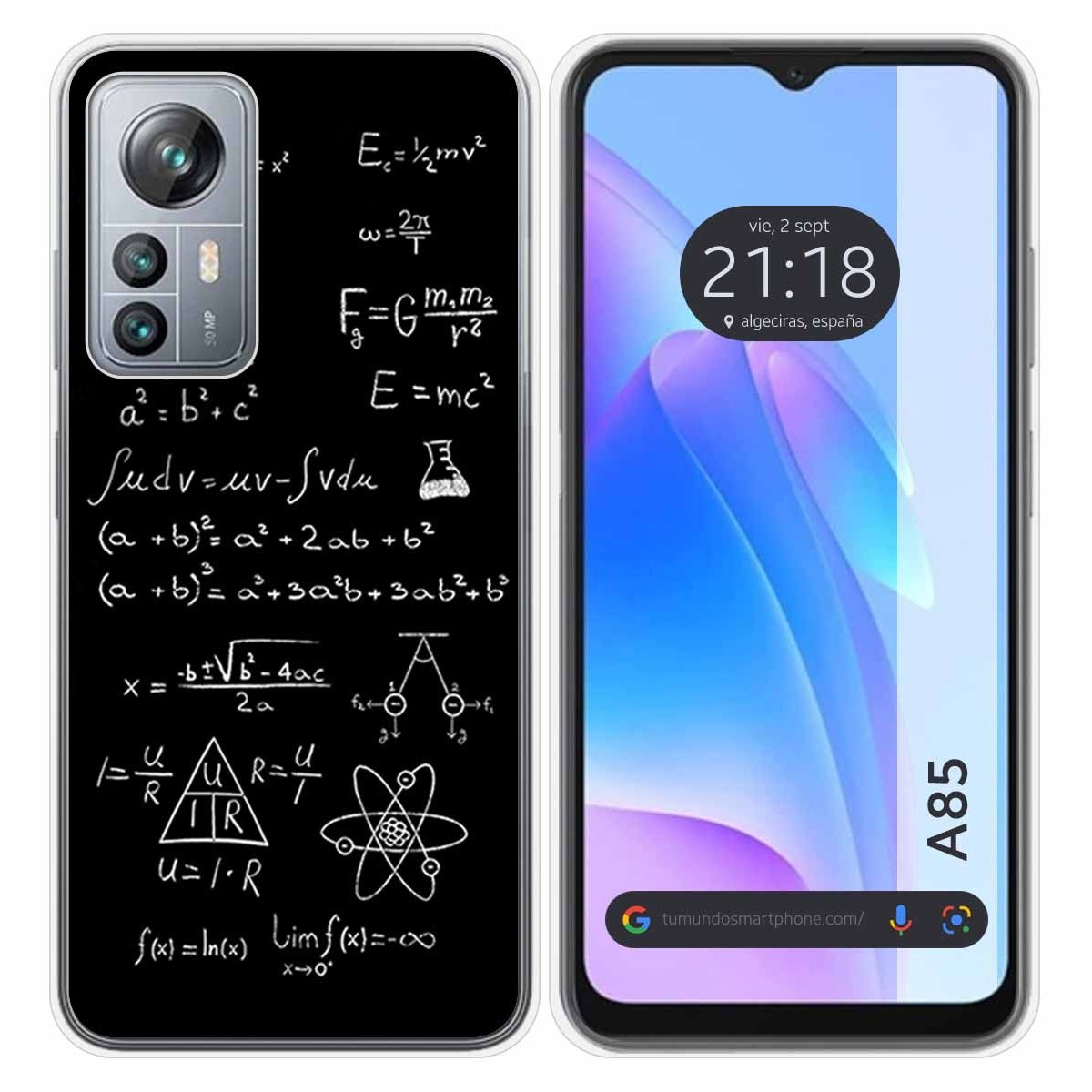 Funda Silicona para Blackview A85 diseño Formulas Dibujos