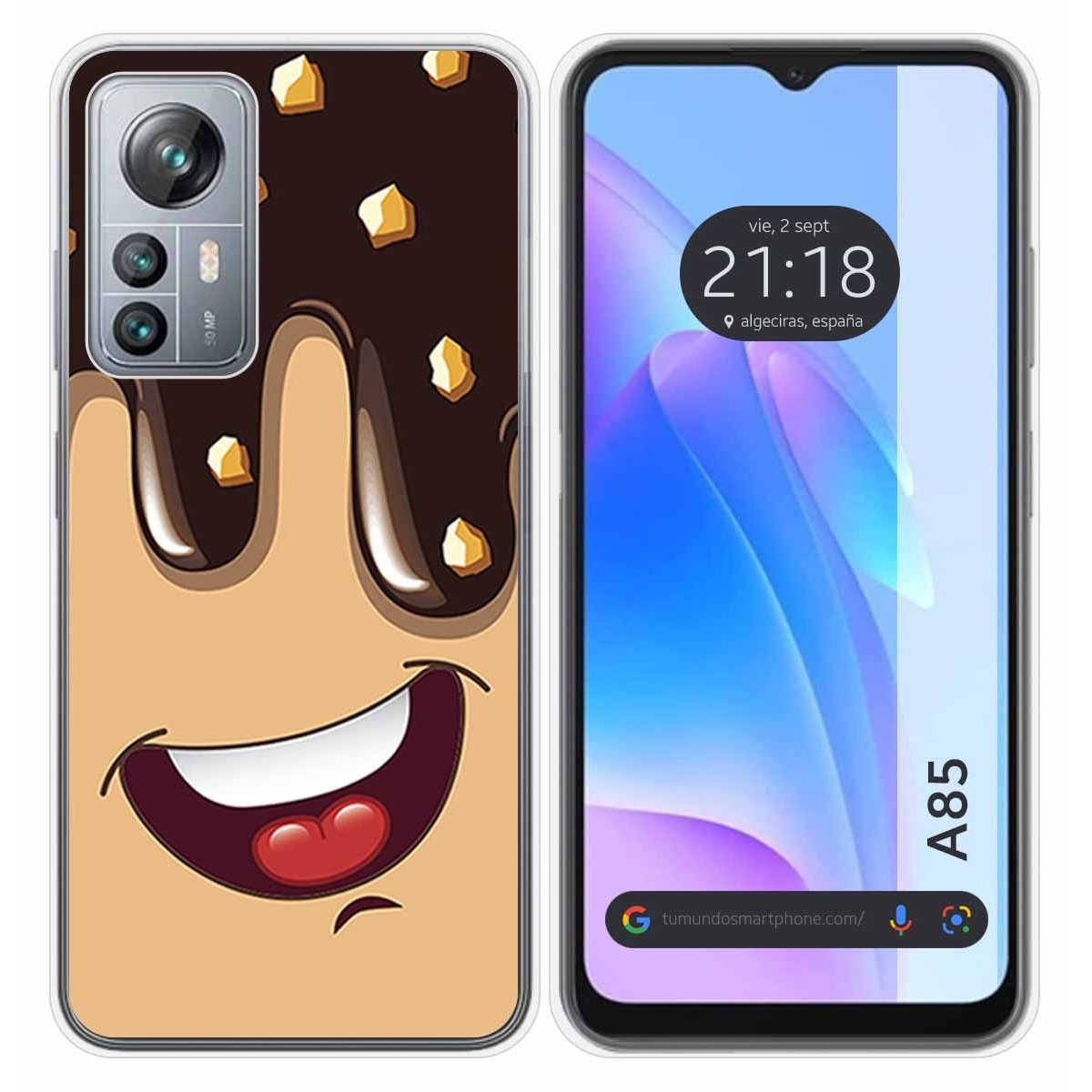 Funda Silicona para Blackview A85 diseño Helado Chocolate Dibujos