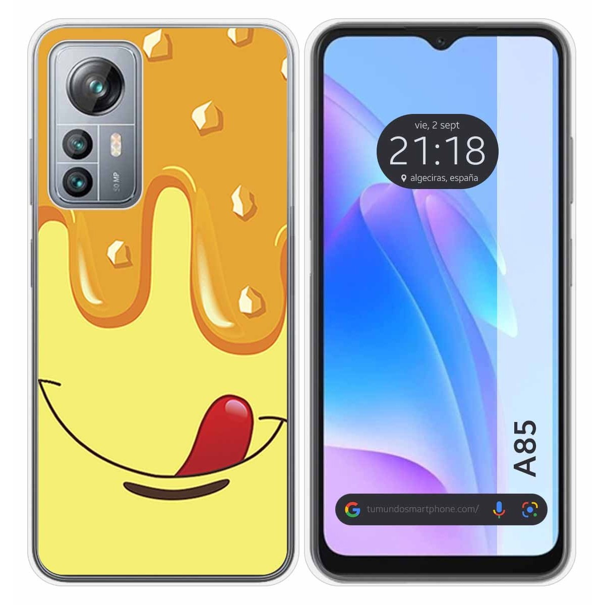 Funda Silicona para Blackview A85 diseño Helado Vainilla Dibujos