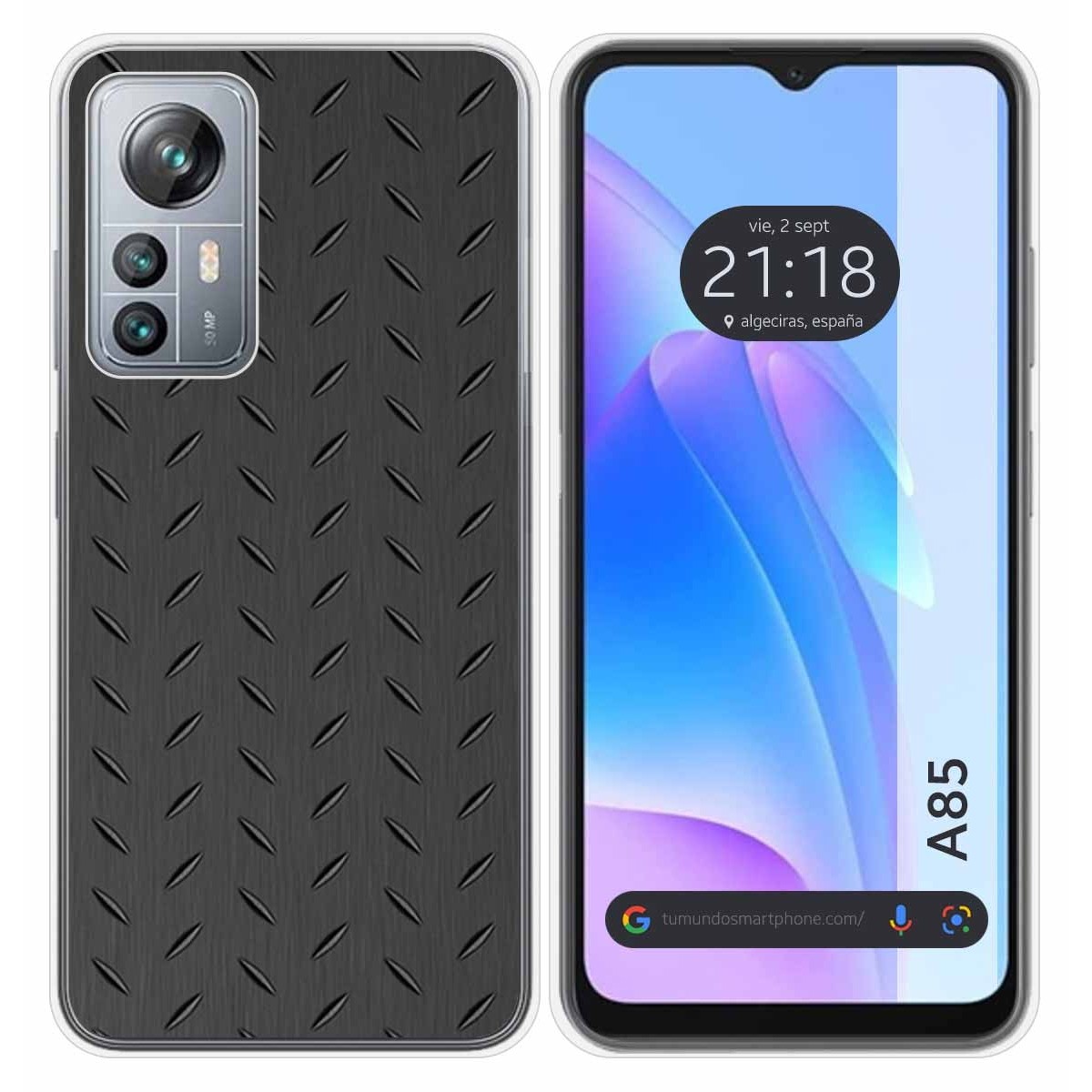 Funda Silicona para Blackview A85 diseño Metal Dibujos