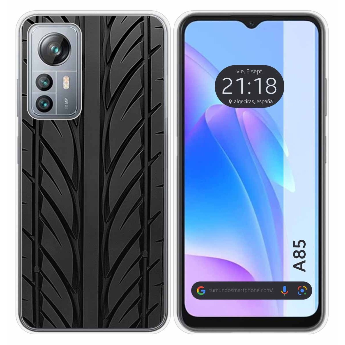 Funda Silicona para Blackview A85 diseño Neumatico Dibujos