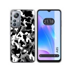 Funda Silicona para Blackview A85 diseño Snow Camuflaje Dibujos