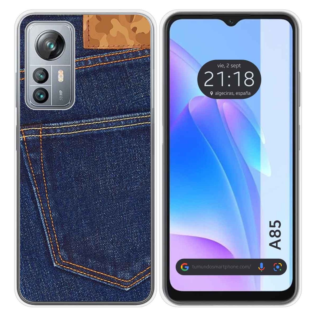 Funda Silicona para Blackview A85 diseño Vaquero Dibujos