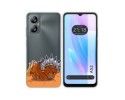 Funda Silicona Transparente para Blackview A52 diseño Bufalo Dibujos