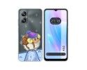 Funda Silicona Transparente para Blackview A52 diseño Cabra Dibujos