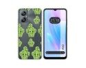 Funda Silicona Transparente para Blackview A52 diseño Cactus Dibujos